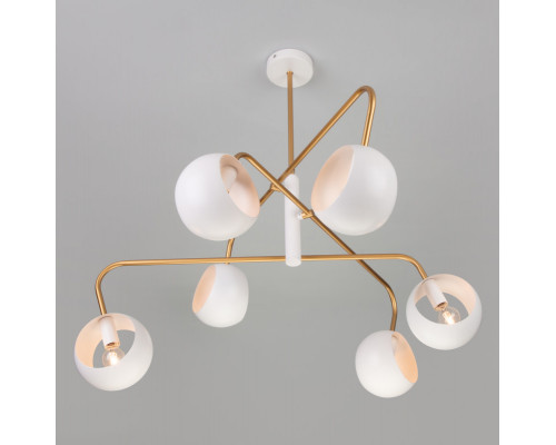 Оформить заказ Люстра на штанге Eurosvet 70055/6 белый| VIVID-LIGHT.RU