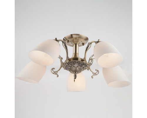 Купить Люстра на штанге Eurosvet 22010/5 античная бронза| VIVID-LIGHT.RU