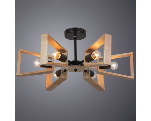 Оформить заказ Люстра на штанге ARTE Lamp A8030PL-6BK| VIVID-LIGHT.RU