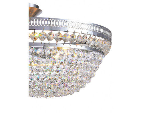 Купить Люстра на штанге Natali Kovaltseva BAROCCO 81405/8C CHROME| VIVID-LIGHT.RU