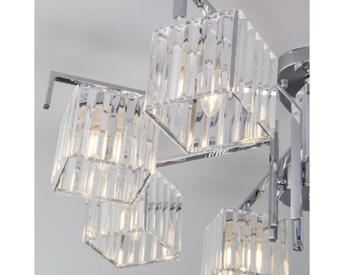 Заказать Люстра на штанге Eurosvet 10126/8 хром/прозрачный хрусталь Strotskis Smart (10117/8)| VIVID-LIGHT.RU