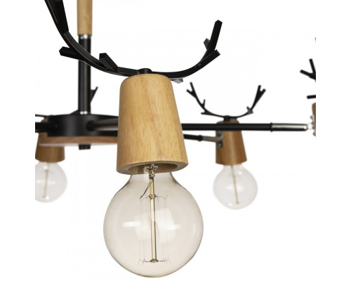 Заказать Люстра на штанге LOFT IT 10024/6 Black| VIVID-LIGHT.RU