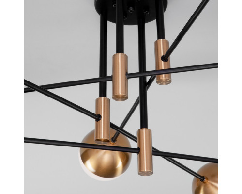 Сделать заказ Люстра на штанге Eurosvet 70129/8 латунь| VIVID-LIGHT.RU