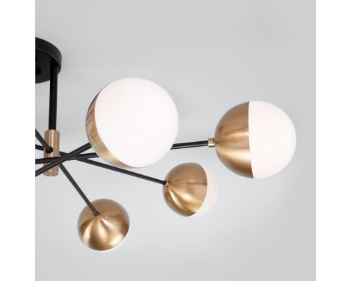 Сделать заказ Люстра на штанге Eurosvet 70129/8 латунь| VIVID-LIGHT.RU