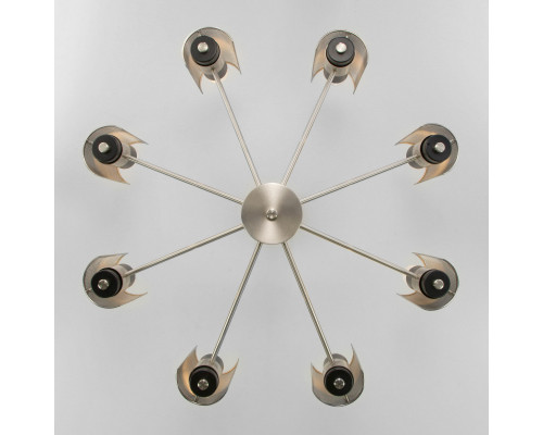 Купить Люстра на штанге Eurosvet 70139/8 никель| VIVID-LIGHT.RU