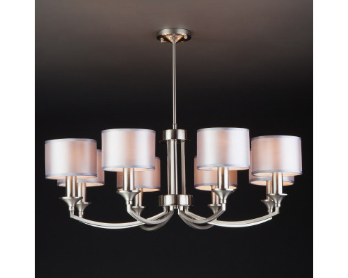 Оформить заказ Люстра на штанге Eurosvet 60067/8 сатин-никель| VIVID-LIGHT.RU