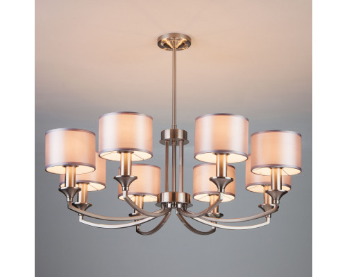 Оформить заказ Люстра на штанге Eurosvet 60067/8 сатин-никель| VIVID-LIGHT.RU