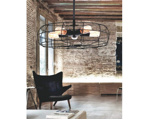 Заказать Люстра на штанге Lumina Deco LDP 8008 BK| VIVID-LIGHT.RU