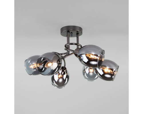 Оформить заказ Люстра на штанге Eurosvet 30171/6 черный жемчуг| VIVID-LIGHT.RU