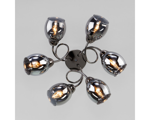 Оформить заказ Люстра на штанге Eurosvet 30171/6 черный жемчуг| VIVID-LIGHT.RU