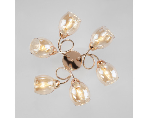 Купить Люстра на штанге Eurosvet 30171/6 золото| VIVID-LIGHT.RU