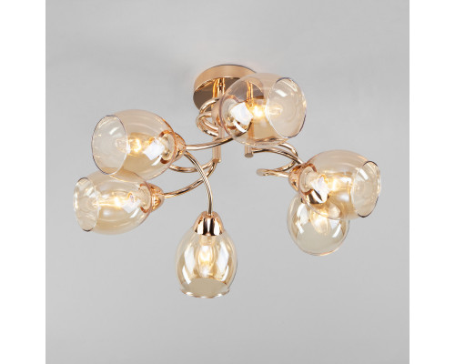 Купить Люстра на штанге Eurosvet 30171/6 золото| VIVID-LIGHT.RU