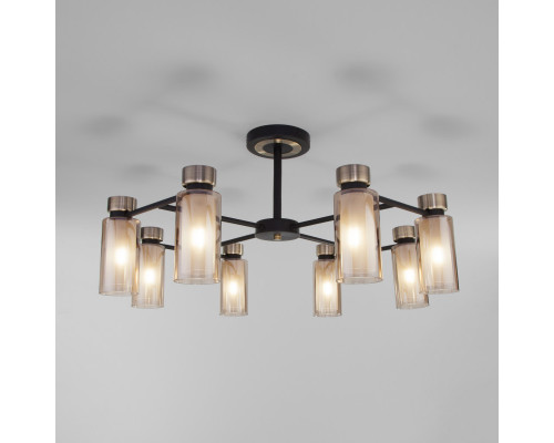 Купить Люстра на штанге Eurosvet 70115/8 черный| VIVID-LIGHT.RU