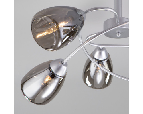 Заказать Люстра на штанге Eurosvet 30168/6 матовое серебро| VIVID-LIGHT.RU