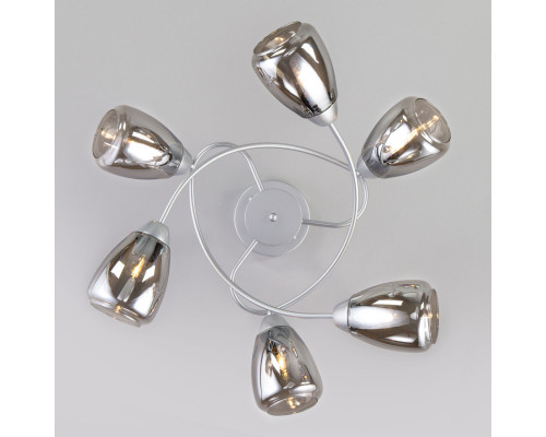 Заказать Люстра на штанге Eurosvet 30168/6 матовое серебро| VIVID-LIGHT.RU