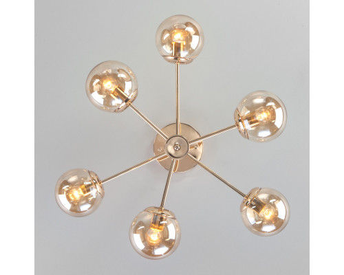 Заказать Люстра на штанге Eurosvet 30166/6 золото| VIVID-LIGHT.RU