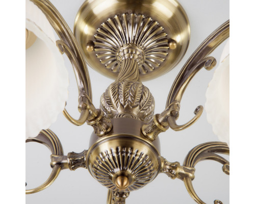 Купить Люстра на штанге Eurosvet 60107/5 античная бронза| VIVID-LIGHT.RU