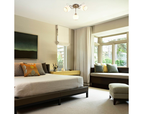 Купить Люстра на штанге Eurosvet 30159/3 античная бронза| VIVID-LIGHT.RU