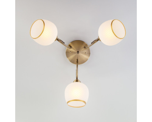 Купить Люстра на штанге Eurosvet 30159/3 античная бронза| VIVID-LIGHT.RU