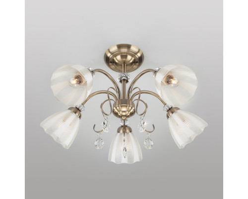 Сделать заказ Люстра на штанге Eurosvet 30155/5 античная бронза| VIVID-LIGHT.RU