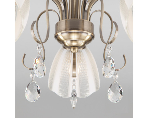 Сделать заказ Люстра на штанге Eurosvet 30155/5 античная бронза| VIVID-LIGHT.RU