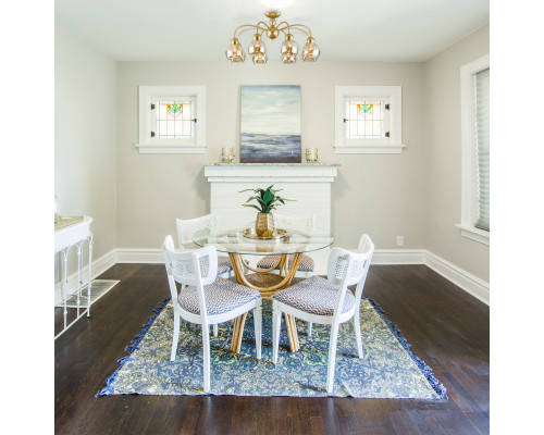 Сделать заказ Люстра на штанге Eurosvet 30148/8 перламутровое золото| VIVID-LIGHT.RU