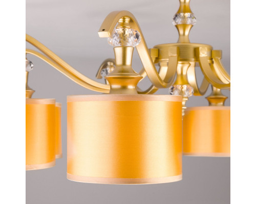 Оформить заказ Люстра на штанге Eurosvet 60070/8 перламутровое золото| VIVID-LIGHT.RU