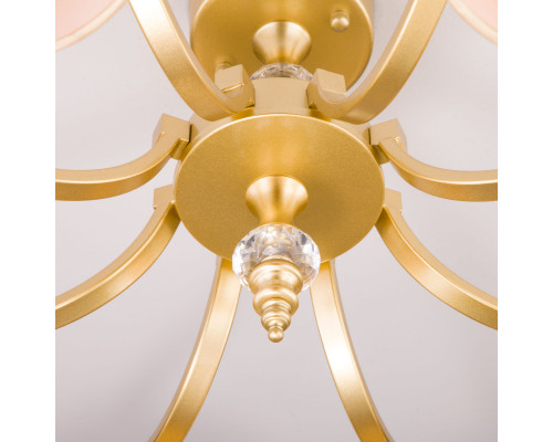 Оформить заказ Люстра на штанге Eurosvet 60070/8 перламутровое золото| VIVID-LIGHT.RU