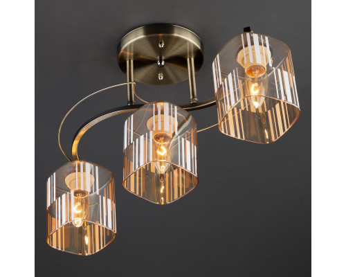 Заказать Люстра на штанге Eurosvet 30124/3 античная бронза| VIVID-LIGHT.RU