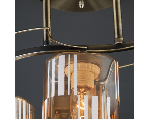 Заказать Люстра на штанге Eurosvet 30124/3 античная бронза| VIVID-LIGHT.RU