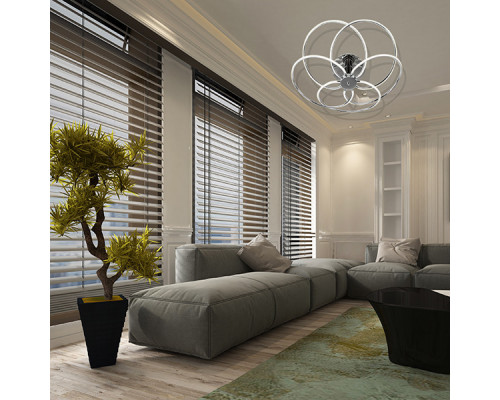 Оформить заказ Люстра на штанге Eurosvet 90039/5 хром| VIVID-LIGHT.RU