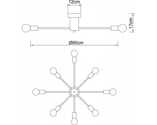 Заказать Люстра на штанге ARTE Lamp A6702PL-8WH| VIVID-LIGHT.RU