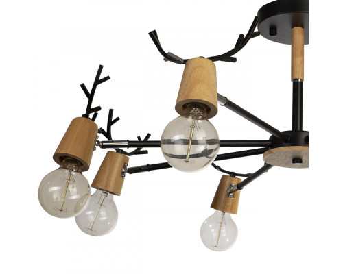 Купить Люстра на штанге LOFT IT 10024/8 Black| VIVID-LIGHT.RU