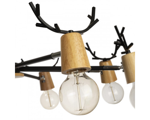 Купить Люстра на штанге LOFT IT 10024/8 Black| VIVID-LIGHT.RU