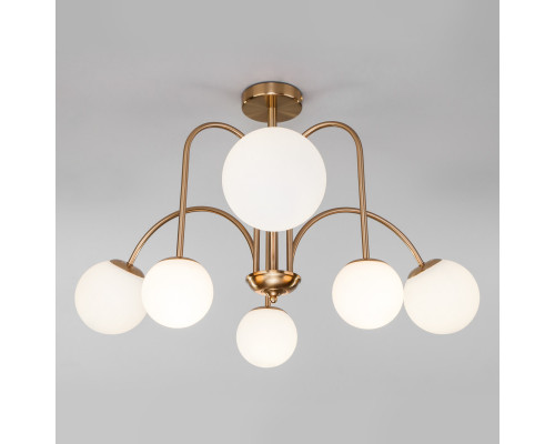 Оформить заказ Люстра на штанге Eurosvet 30177/6 латунь| VIVID-LIGHT.RU