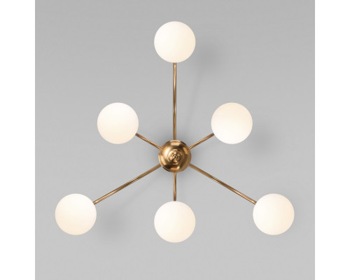 Оформить заказ Люстра на штанге Eurosvet 30177/6 латунь| VIVID-LIGHT.RU