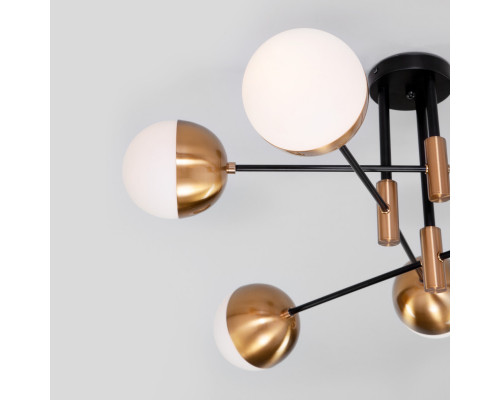 Сделать заказ Люстра на штанге Eurosvet 70129/6 латунь| VIVID-LIGHT.RU