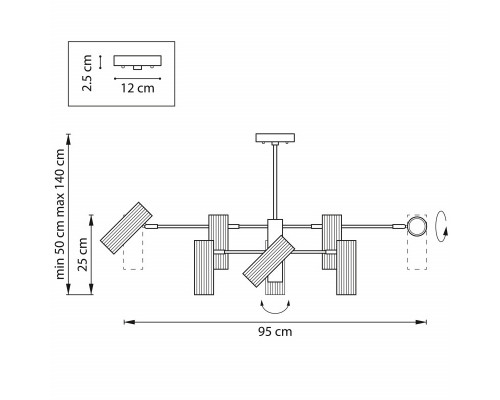 Купить Люстра на штанге Lightstar 718327| VIVID-LIGHT.RU