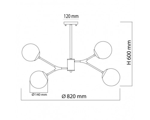 Купить Люстра на штанге DeMarkt 306013908| VIVID-LIGHT.RU
