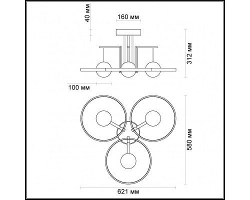Заказать Люстра на штанге Odeon Light 4031/40CL| VIVID-LIGHT.RU
