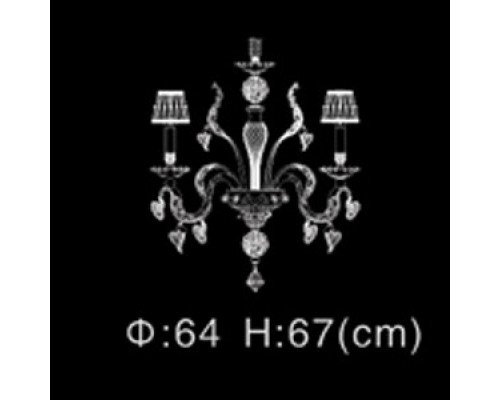 Сделать заказ Люстра на штанге Illuminati MD102729-6A| VIVID-LIGHT.RU