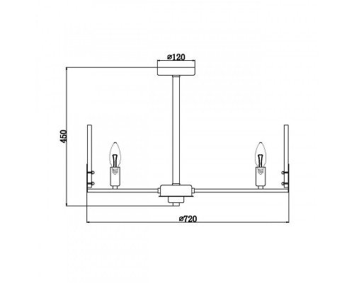 Купить Люстра на штанге Vele Luce VL1951L08| VIVID-LIGHT.RU