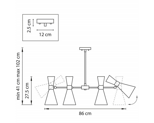 Оформить заказ Люстра на штанге Lightstar 816087| VIVID-LIGHT.RU