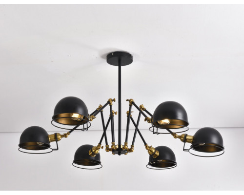 Сделать заказ Люстра на штанге Lumina Deco LDP D015-6 BK| VIVID-LIGHT.RU