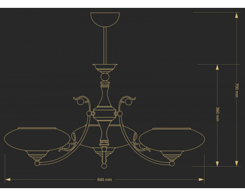 Сделать заказ Люстра на штанге Kutek CAS-ZW-3(P)| VIVID-LIGHT.RU