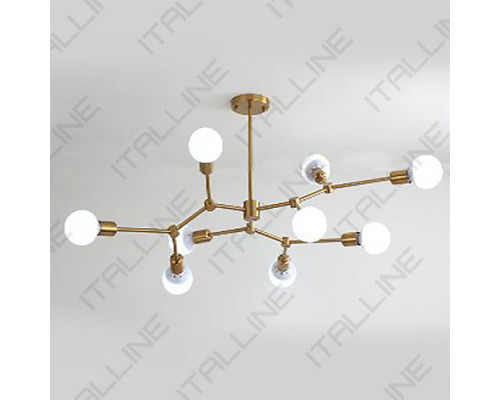 Заказать Люстра на штанге ITALLINE Vega SP 6228/9 brass| VIVID-LIGHT.RU