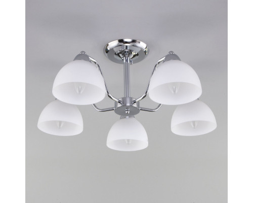 Купить Люстра на штанге Eurosvet 30172/5 хром| VIVID-LIGHT.RU