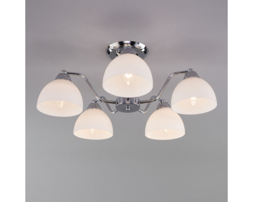 Купить Люстра на штанге Eurosvet 30172/5 хром| VIVID-LIGHT.RU