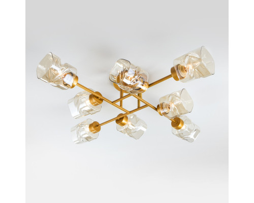 Заказать Люстра на штанге Eurosvet 30165/8 перламутровое золото| VIVID-LIGHT.RU