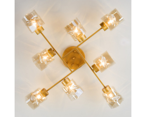 Заказать Люстра на штанге Eurosvet 30165/8 перламутровое золото| VIVID-LIGHT.RU